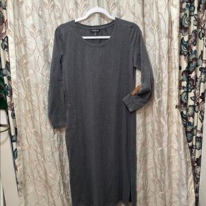 Toad & Co. Size M Gray Long Sleeve Dress